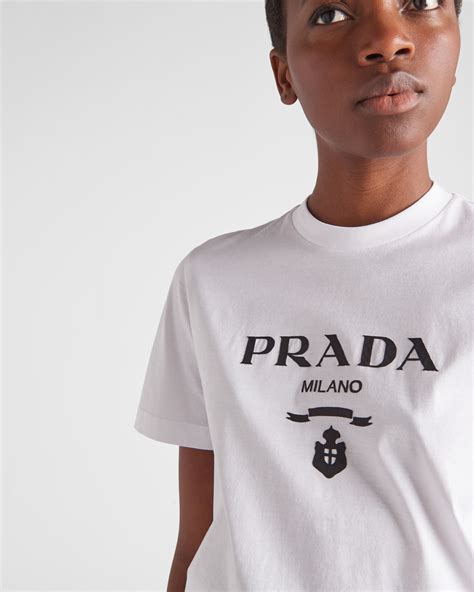 prada white t shirts|prada white t shirt men.